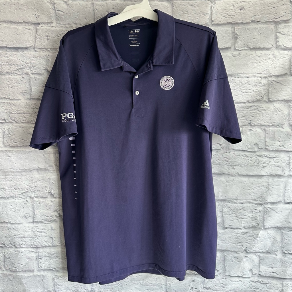 Preowned Adidas Golf Polo Shirt Purple Xl Pga Golf Club
